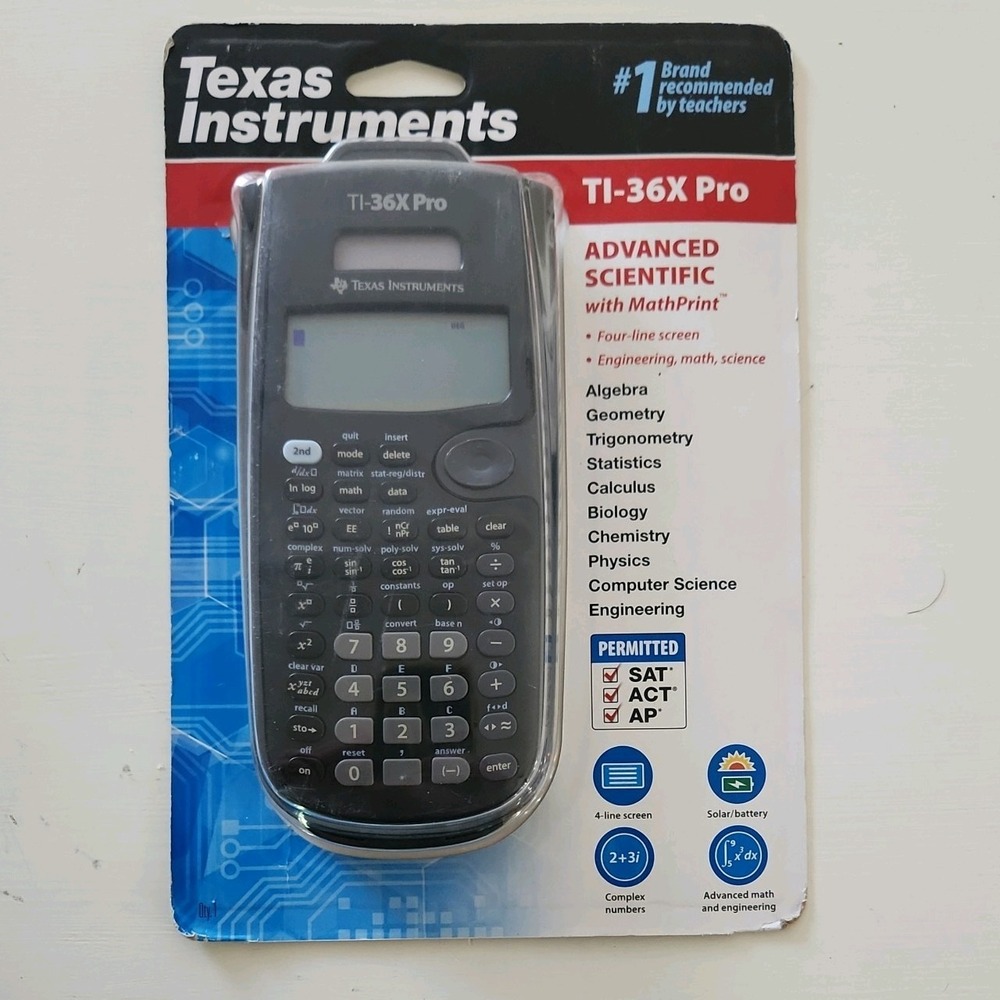 Texas Instruments TI-36X Pro Advanced Scientific With Math Print (BRAND NEW)